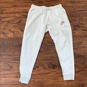 Nike mint green Sweatpants Tapered Fit Elastic Waist